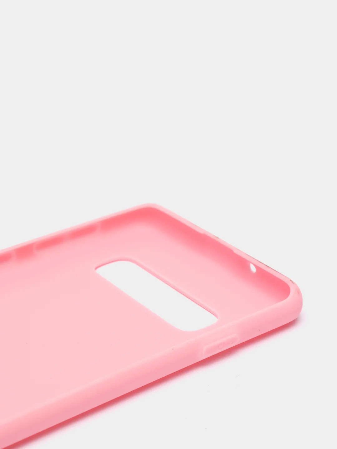 Розовый чехол Samsung Galaxy S10, Самсунг Галакси С10 силиконовый цветной матовый