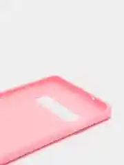Розовый чехол Samsung Galaxy S10, Самсунг Галакси С10 силиконовый цветной матовый