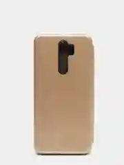 Золотой чехол-книжка для Xiaomi Redmi Note 8 pro