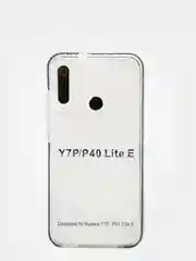 Зеленый чехол силиконовый прозрачный с цветной вставкой Y7P / P40 Lite E