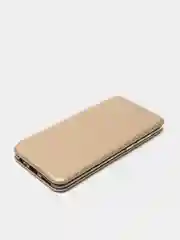 Золотой чехол-книжка для Xiaomi Redmi Note 9