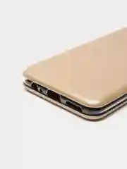 Золотой чехол-книжка для Xiaomi Redmi Note 9