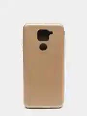 Золотой чехол-книжка для Xiaomi Redmi Note 9