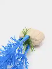 Растение искусственное аквариумное Лимнофила, 11 см, бело-синяя