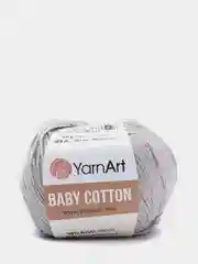 Бежевый меланж пряжа YarnArt Baby cotton, 50 г, 165 м, акрил и хлопок