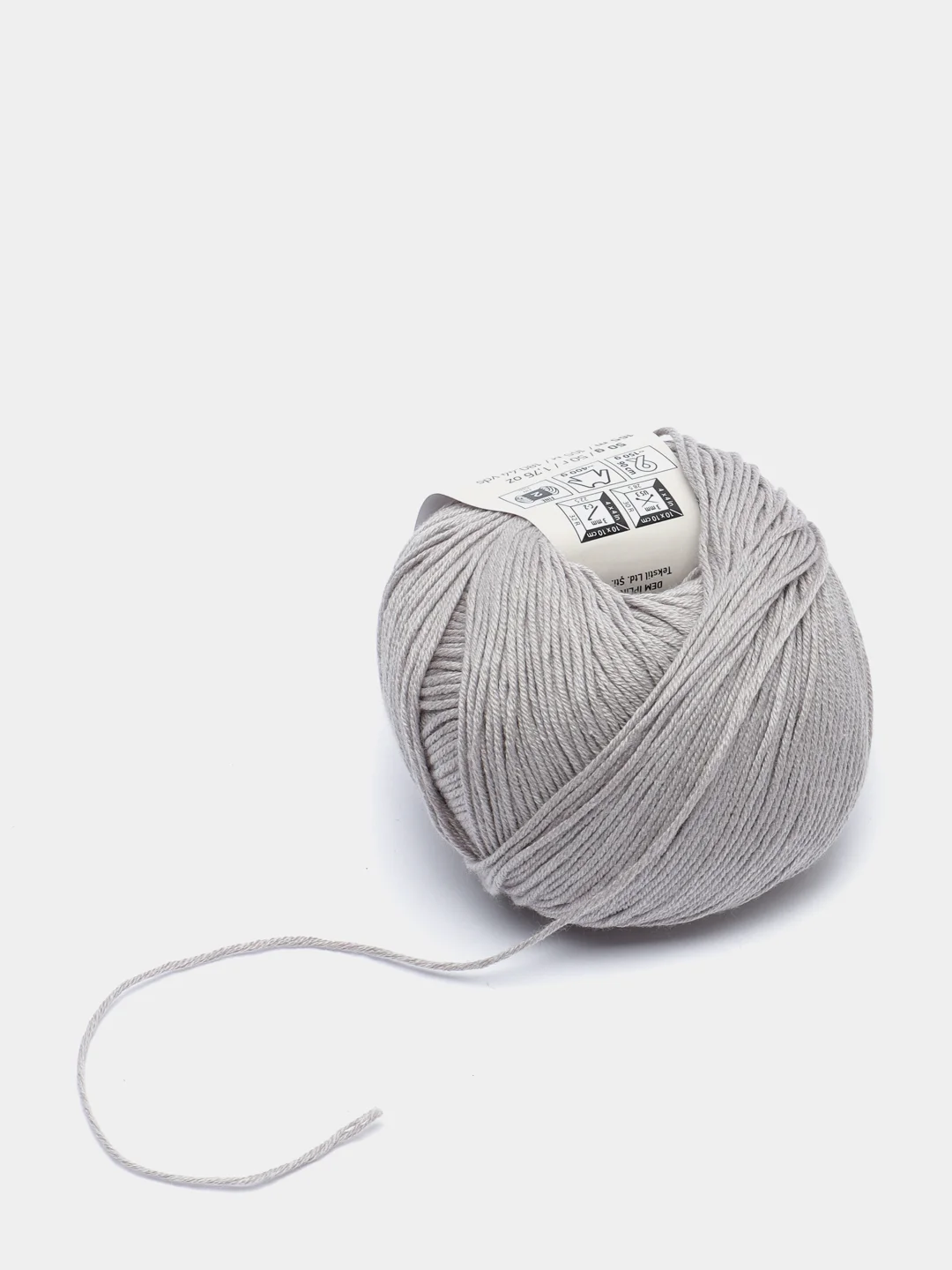 Бежевый меланж пряжа YarnArt Baby cotton, 50 г, 165 м, акрил и хлопок