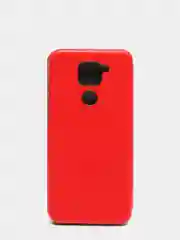 Красный чехол-книжка для Xiaomi Redmi Note 9