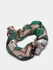 Зеленый резинка с платком