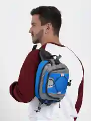 Синий поясная сумка, сумка альпиниста, сумка на пояс