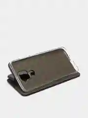 Черный чехол-книжка для Xiaomi Redmi Note 9