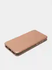 Розовый чехол-книжка для Xiaomi Redmi Note 9