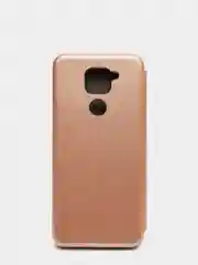 Розовый чехол-книжка для Xiaomi Redmi Note 9
