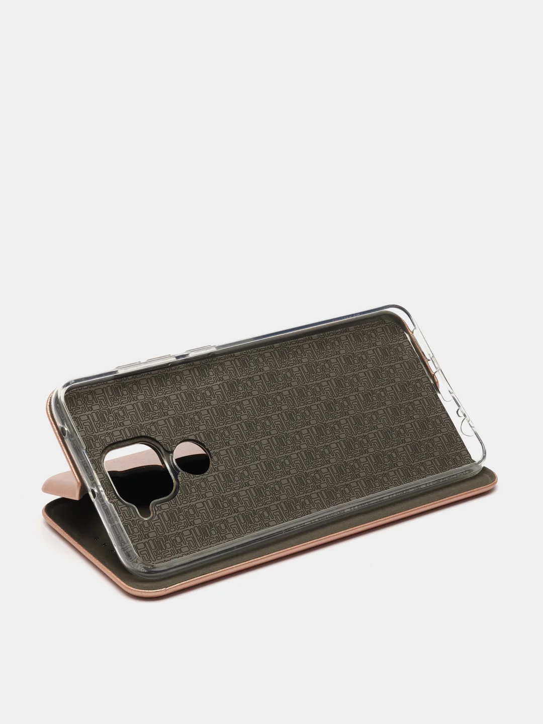 Розовый чехол-книжка для Xiaomi Redmi Note 9