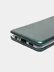 Тёмно-зелёный чехол книжка для Samsung Galaxy A01 Core
