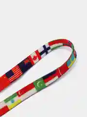 Коралловый меланж шнурки радужные
