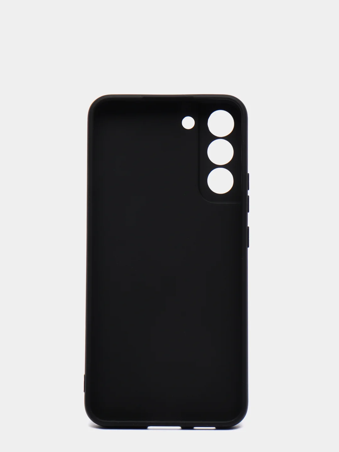 Черный чехол для Samsung Galaxy S22+ Plus силиконовый (Самсунг Галакси С22 Плюс)
