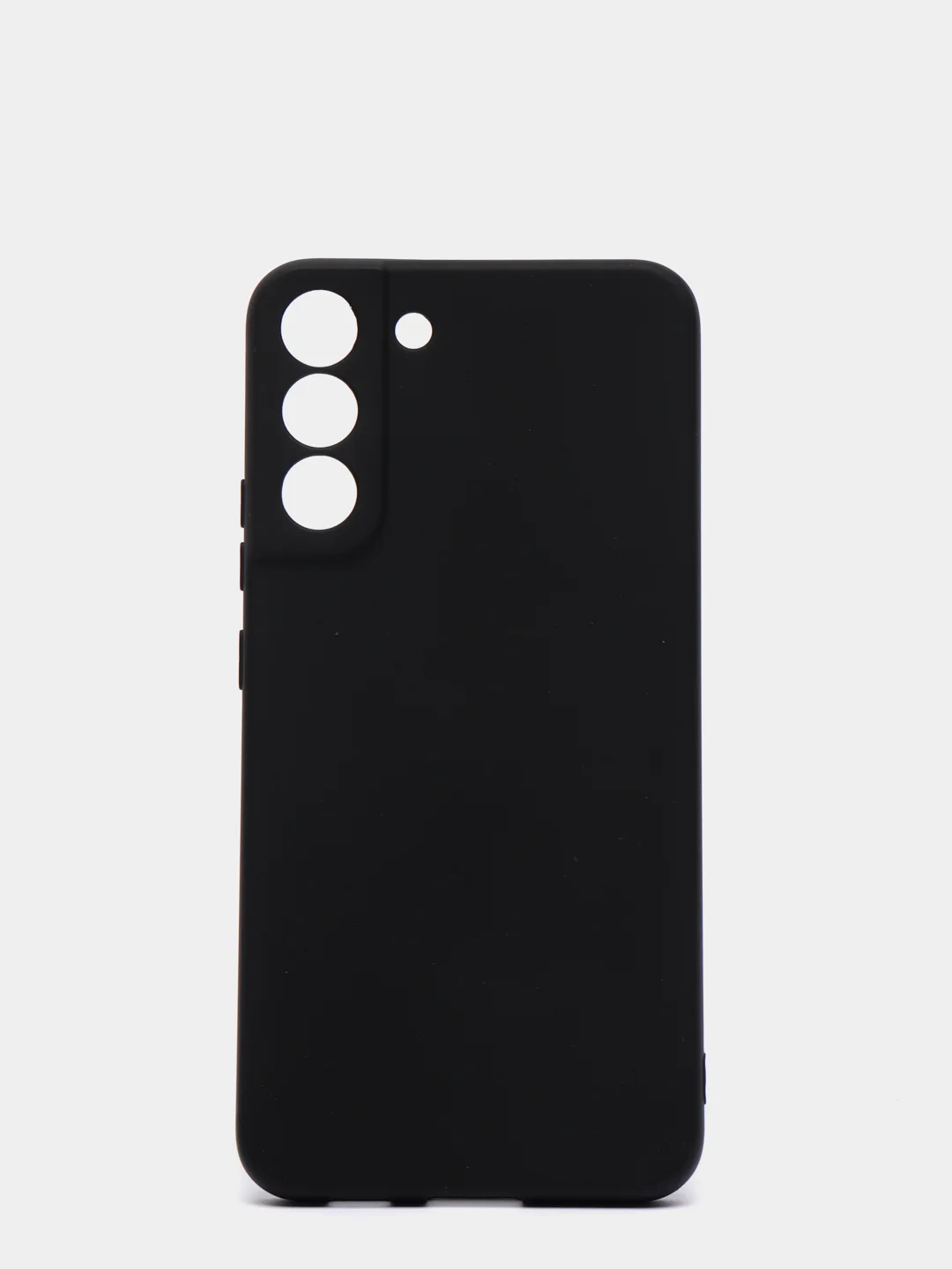 Черный чехол для Samsung Galaxy S22+ Plus силиконовый (Самсунг Галакси С22 Плюс)