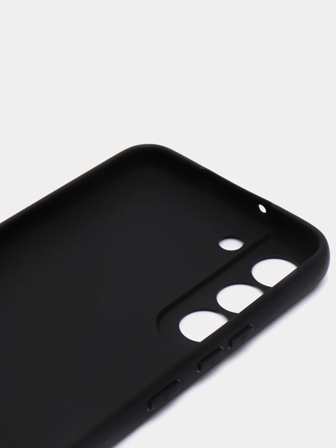 Черный чехол Samsung Galaxy S22 (Самсунг Галакси С22), силиконовый