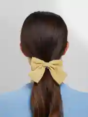 Желтый резинка для волос, с жемчугом