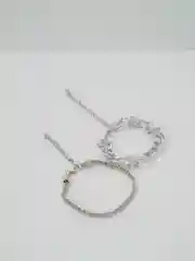 Серебряный двухслойный браслет