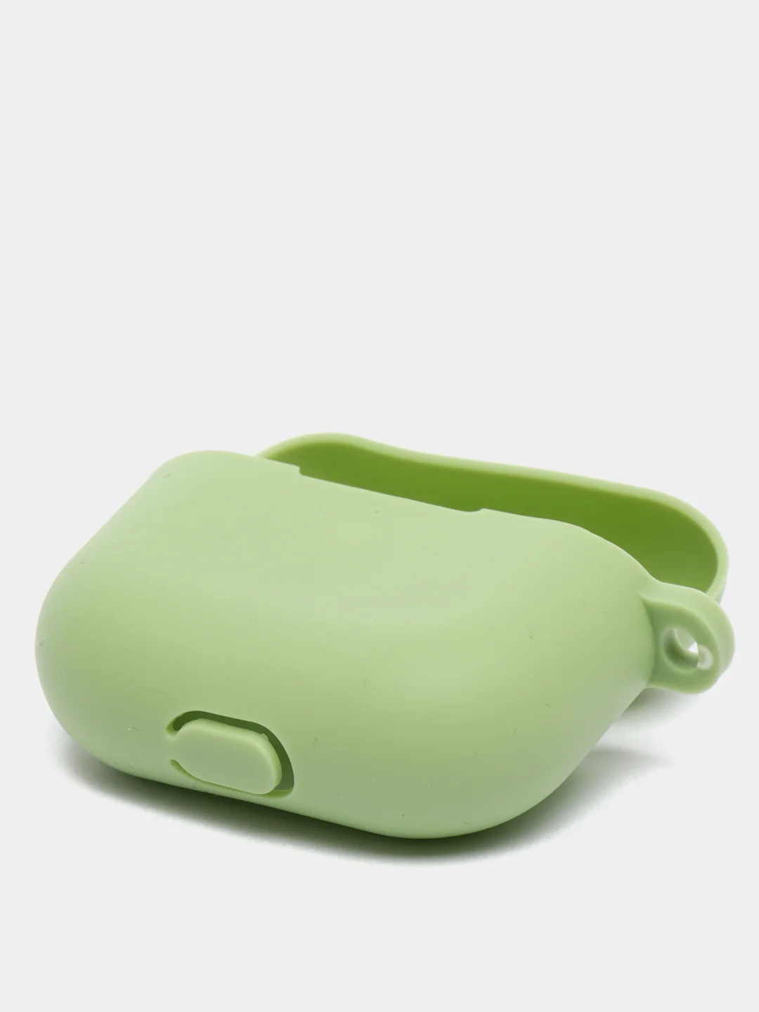 Лайм силиконовый чехол для наушников Apple Airpods 3, с карабином