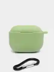 Лайм силиконовый чехол для наушников Apple Airpods 3, с карабином