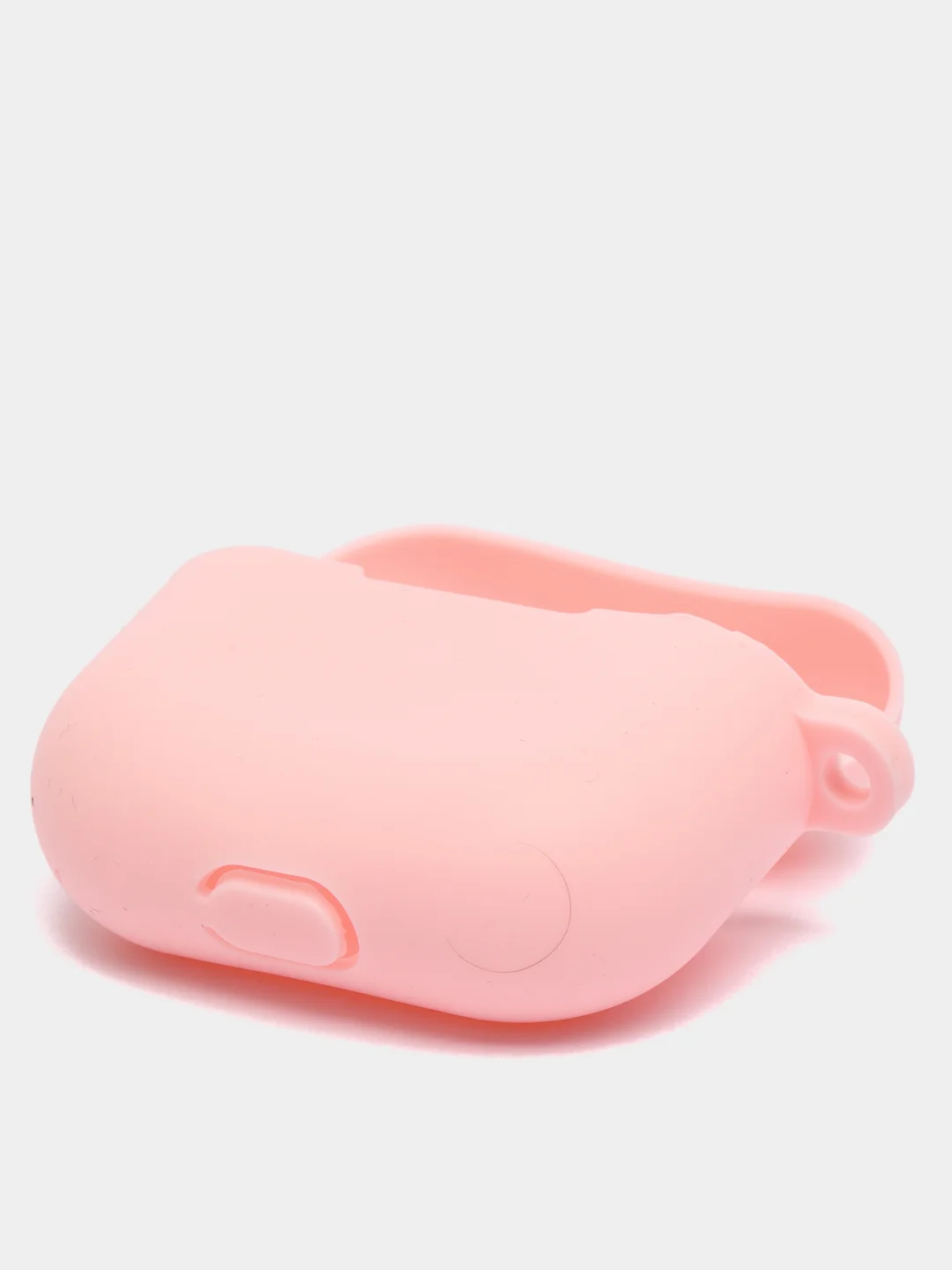 Пудровый силиконовый чехол для наушников Apple Airpods 3, с карабином