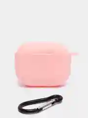 Пудровый силиконовый чехол для наушников Apple Airpods 3, с карабином