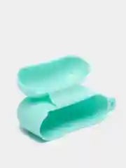 Бирюзовый силиконовый чехол для наушников Apple Airpods 3, с карабином