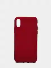 Чехол для Apple iPhone X / XS силиконовый, матовый, однотонный