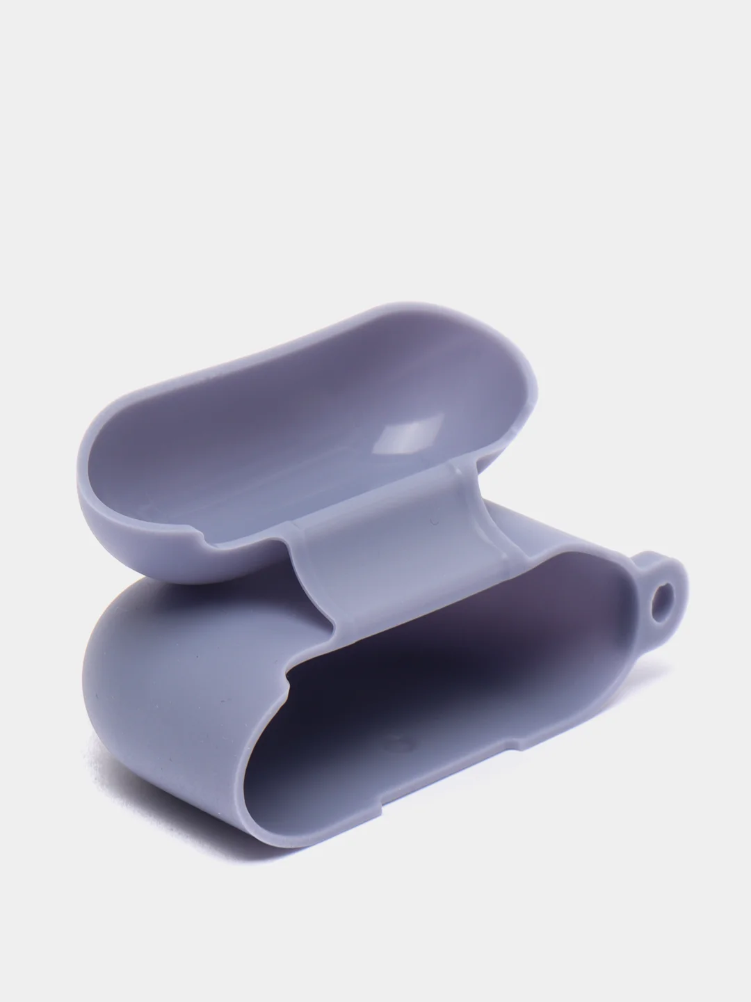Сиреневый силиконовый чехол для наушников Apple Airpods 3, с карабином