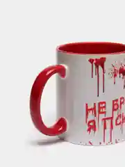 Красный кружка CoolPodarok "Не брать, я псих"