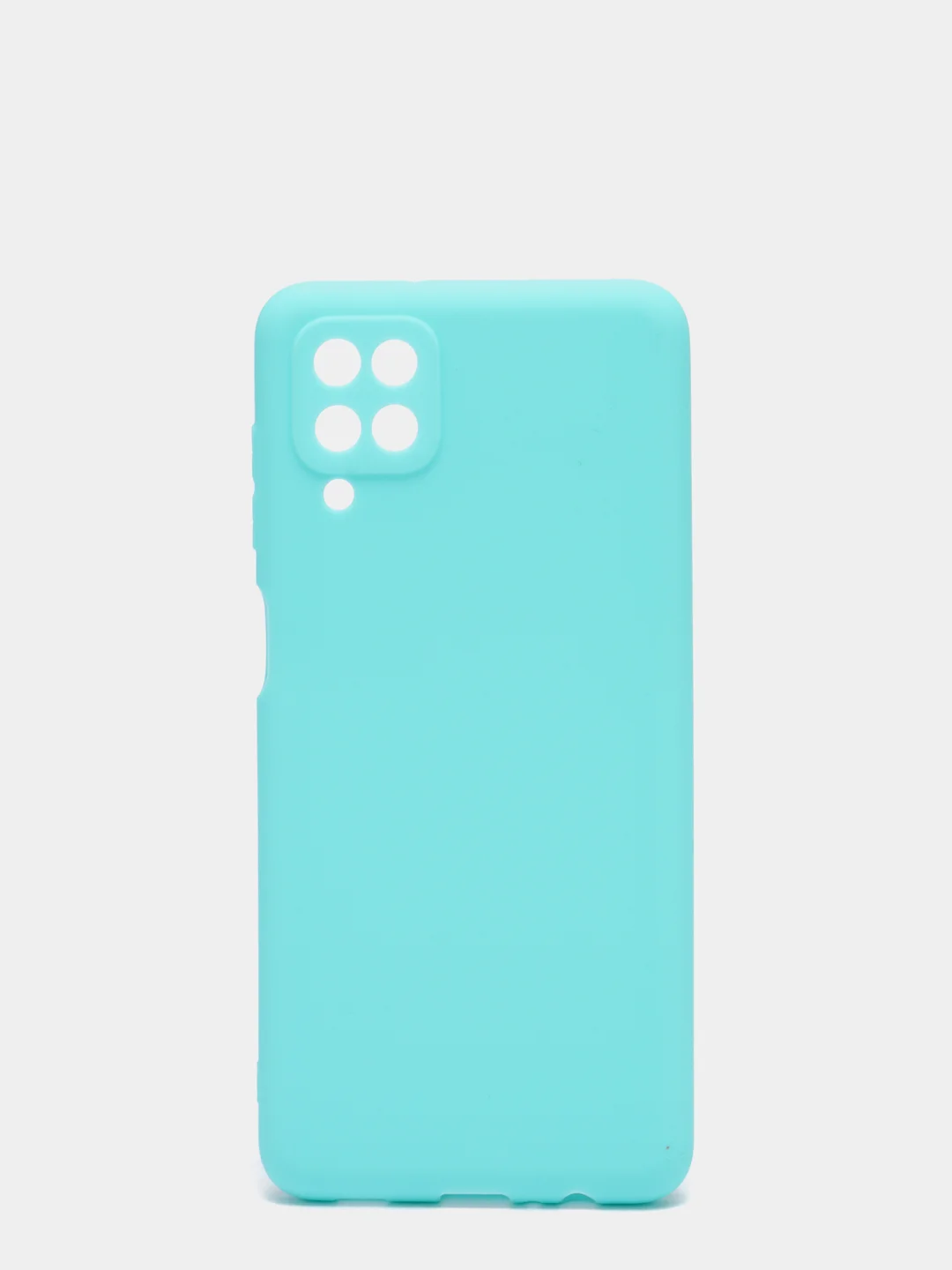 Бирюзовый чехол цветной матовый на Samsung Galaxy A12 / Samsung Galaxy M12