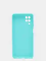Бирюзовый чехол цветной матовый на Samsung Galaxy A12 / Samsung Galaxy M12