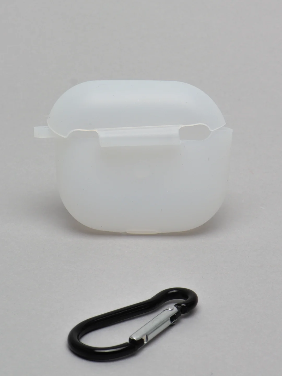Прозрачный силиконовый чехол для наушников Apple Airpods 3, с карабином