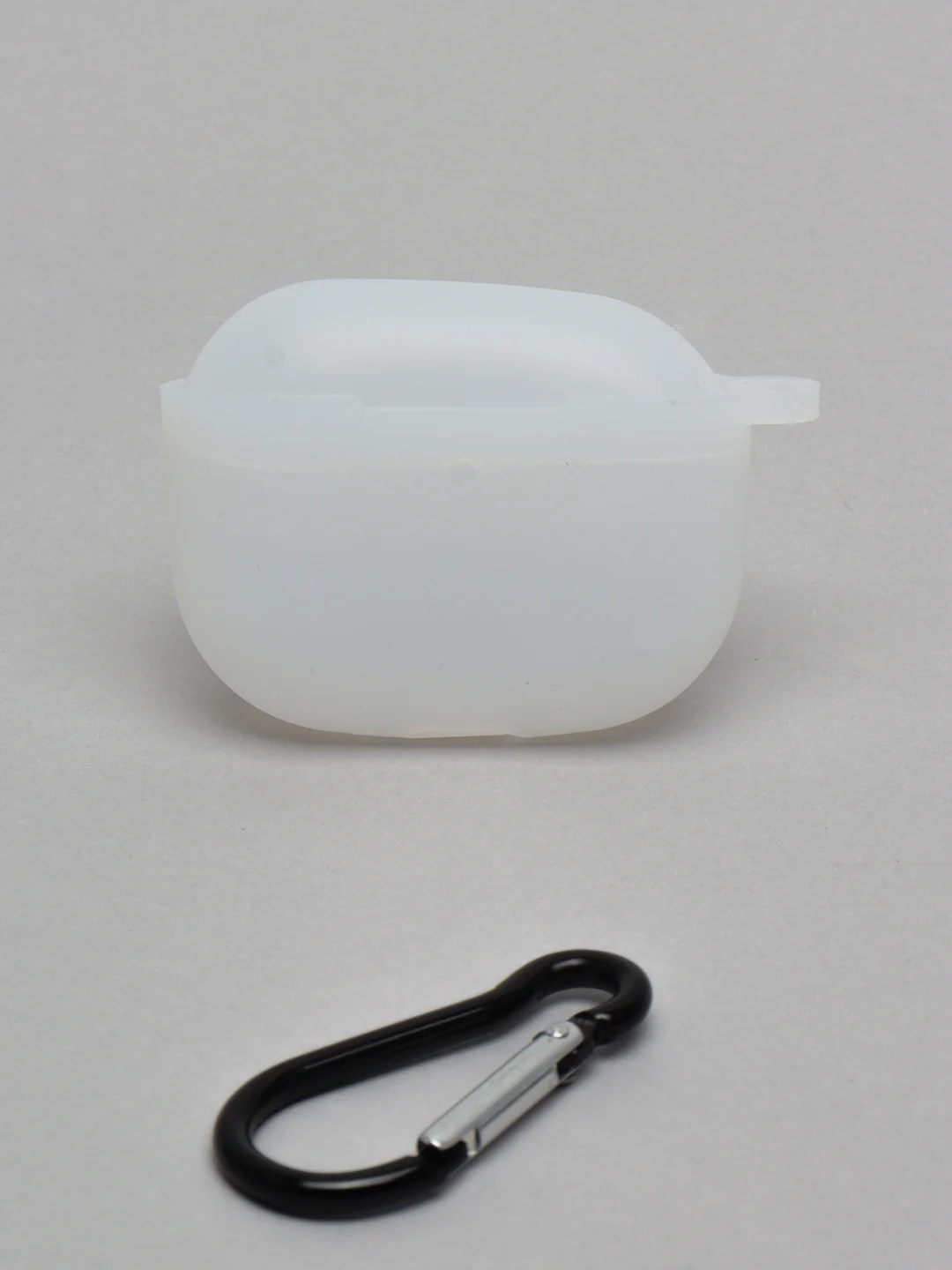Прозрачный силиконовый чехол для наушников Apple Airpods 3, с карабином