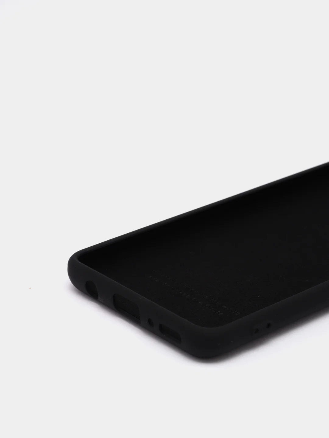 Черный чехол Silicone Cover для Samsung Galaxy A41, Самсунг Галакси А41 силиконовый