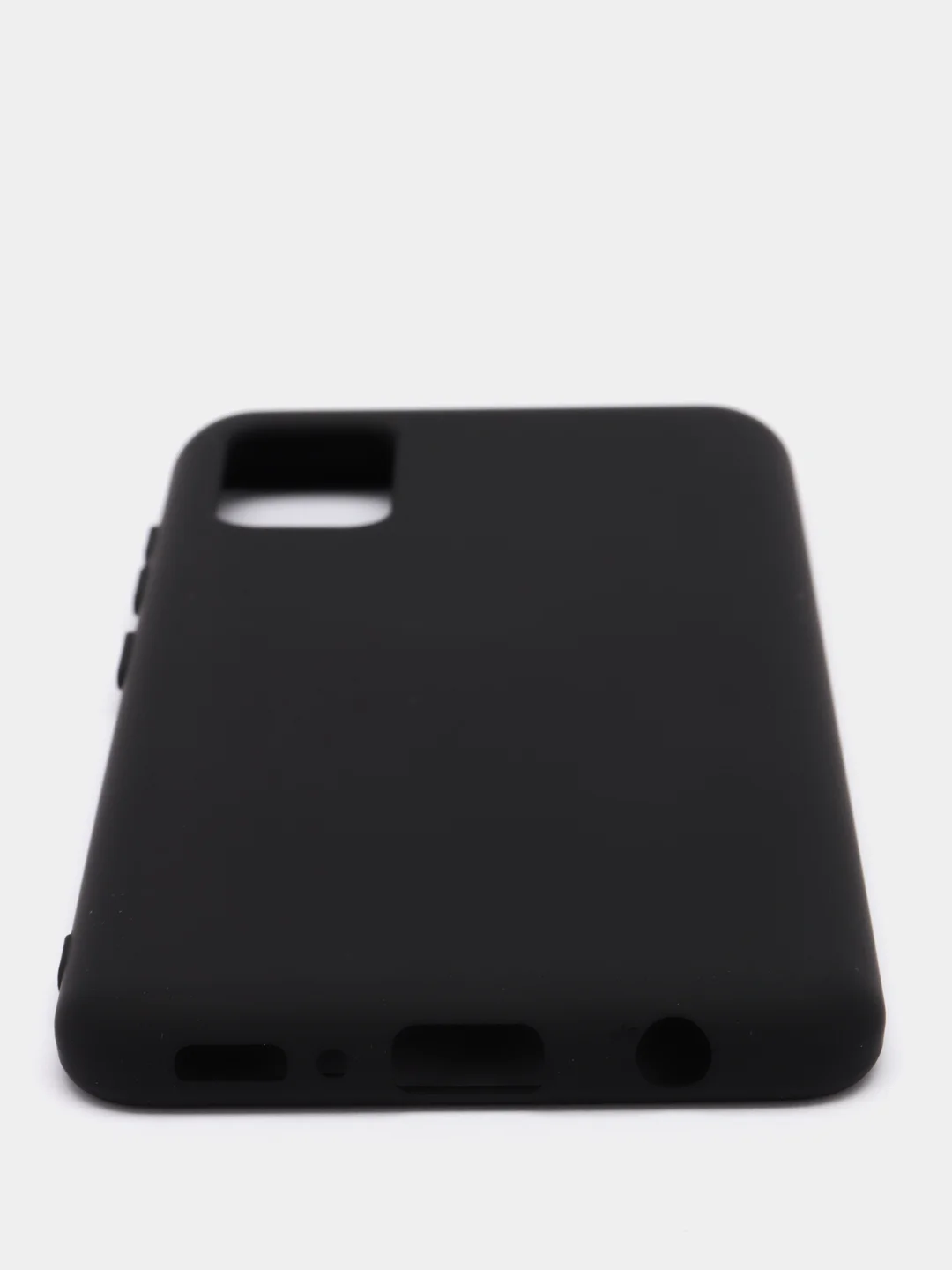 Черный чехол Silicone Cover для Samsung Galaxy A41, Самсунг Галакси А41 силиконовый