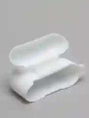 Белый силиконовый чехол для наушников Apple Airpods 3, с карабином