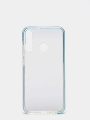 Чехол силиконовый прозрачный с цветной вставкой Y7P / P40 Lite E