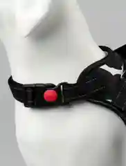 Белый шлейка для собак со светоотражающими элементами