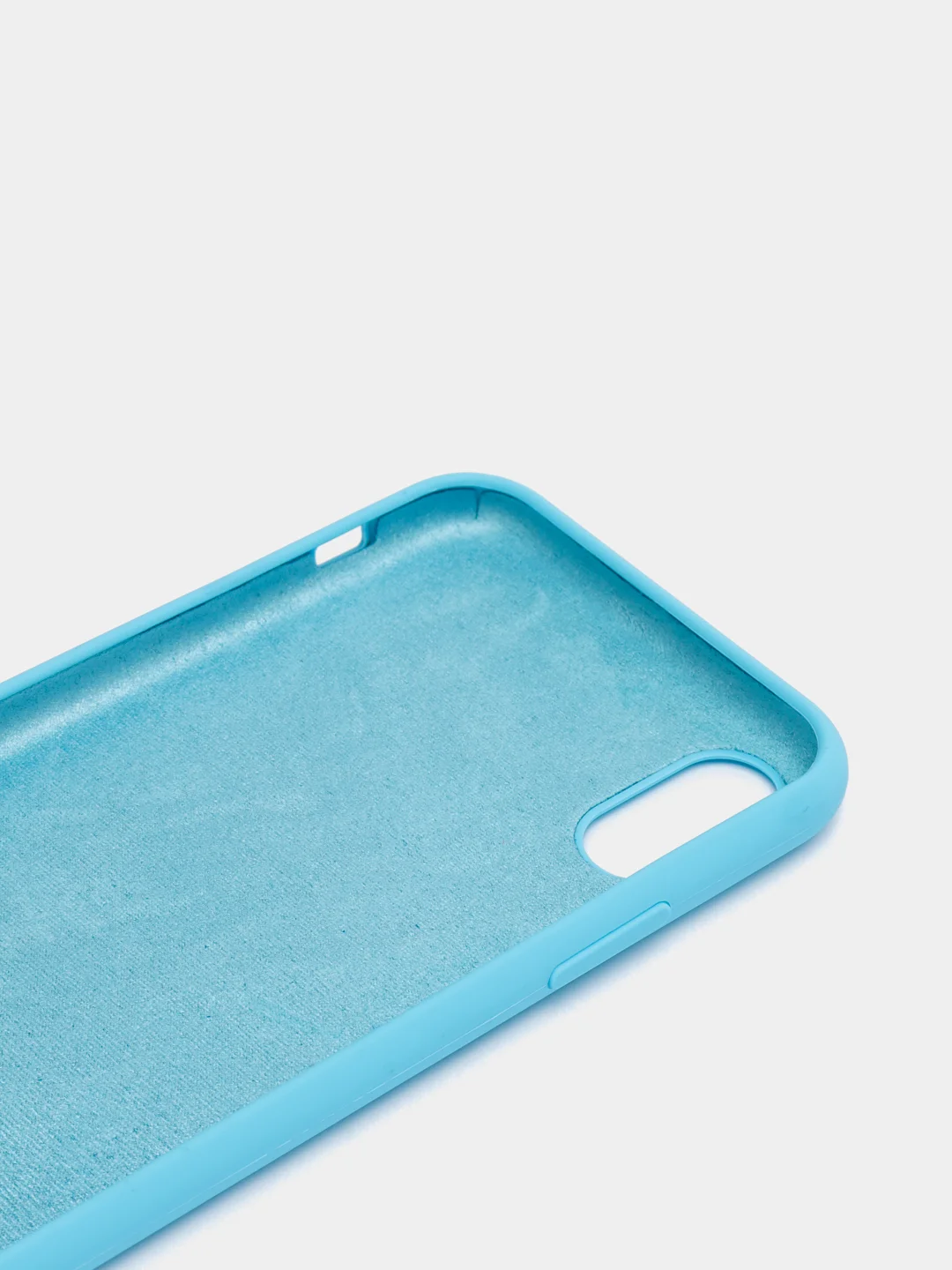 Голубой чехол Silicone Case ( Чехол силиконовый ) для iPhone X