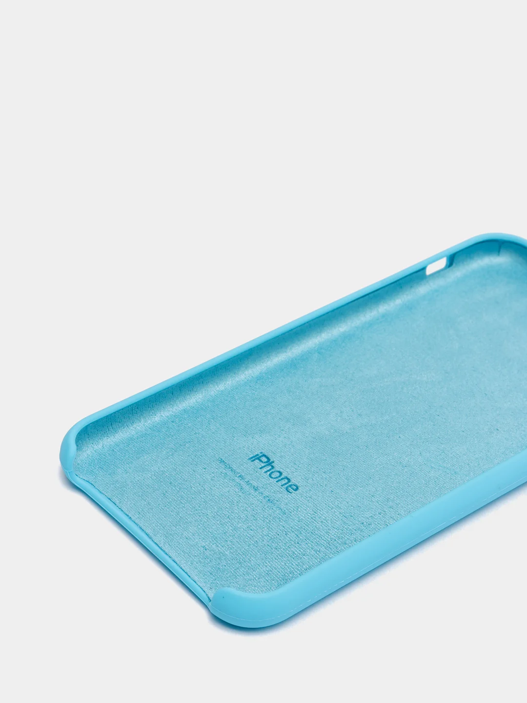 Голубой чехол Silicone Case ( Чехол силиконовый ) для iPhone X