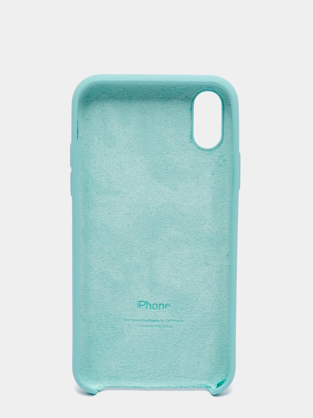 Бирюзовый чехол Silicone Case ( Чехол силиконовый ) для iPhone X