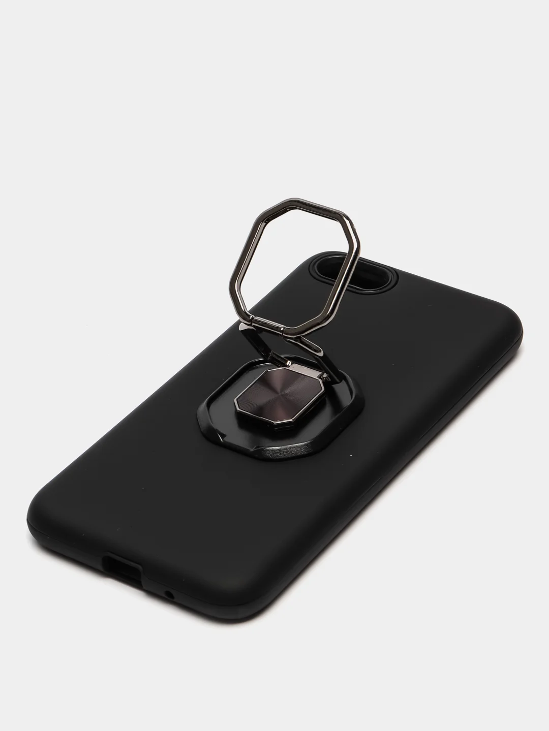 Черный чехол Honor 7A /7A Prime / 7S / Huawei Y5 2018 /Y5 Lite /Y5 Prime, с металлическим кольцом