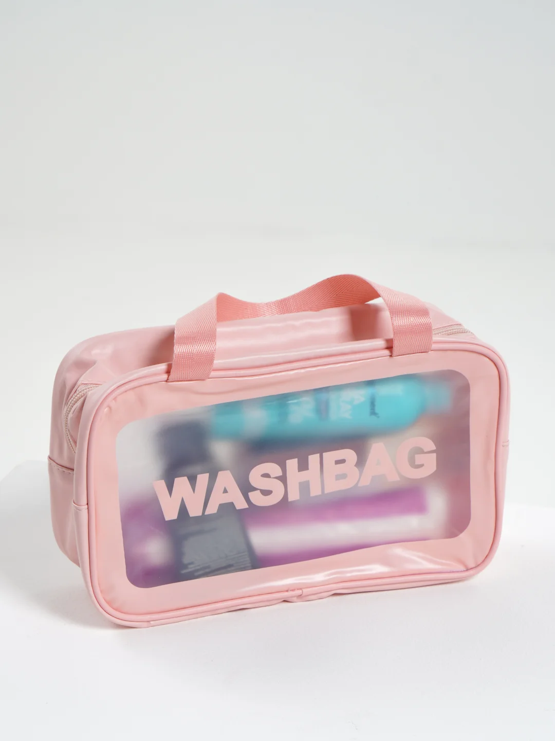 Розовый косметичка-органайзер Washbag, 4 цвета