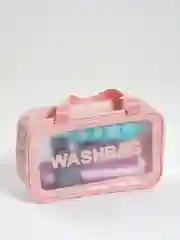 Розовый косметичка-органайзер Washbag, 4 цвета