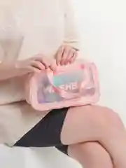 Розовый косметичка-органайзер Washbag, 4 цвета