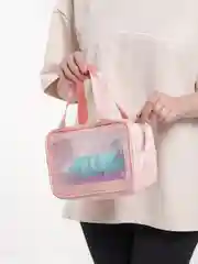 Розовый косметичка-органайзер Washbag, 4 цвета