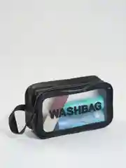 Черный косметичка прозрачная WashBag, 4 цвета
